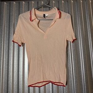 Divided Light Pink Knit Top